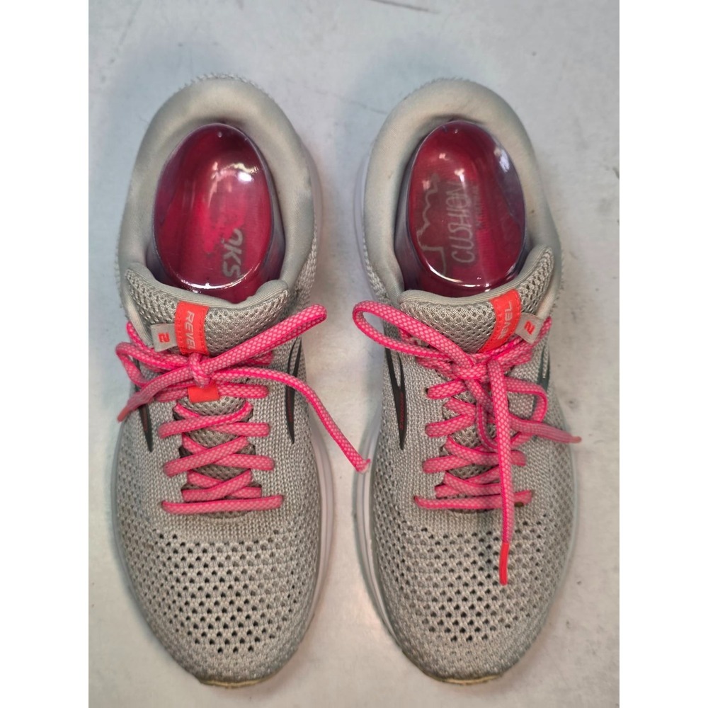 Brooks Revel 2 Women's Sneakers Size 9.5 Medium Gray Pink Running Walking Shoes - Picture 10 of 16